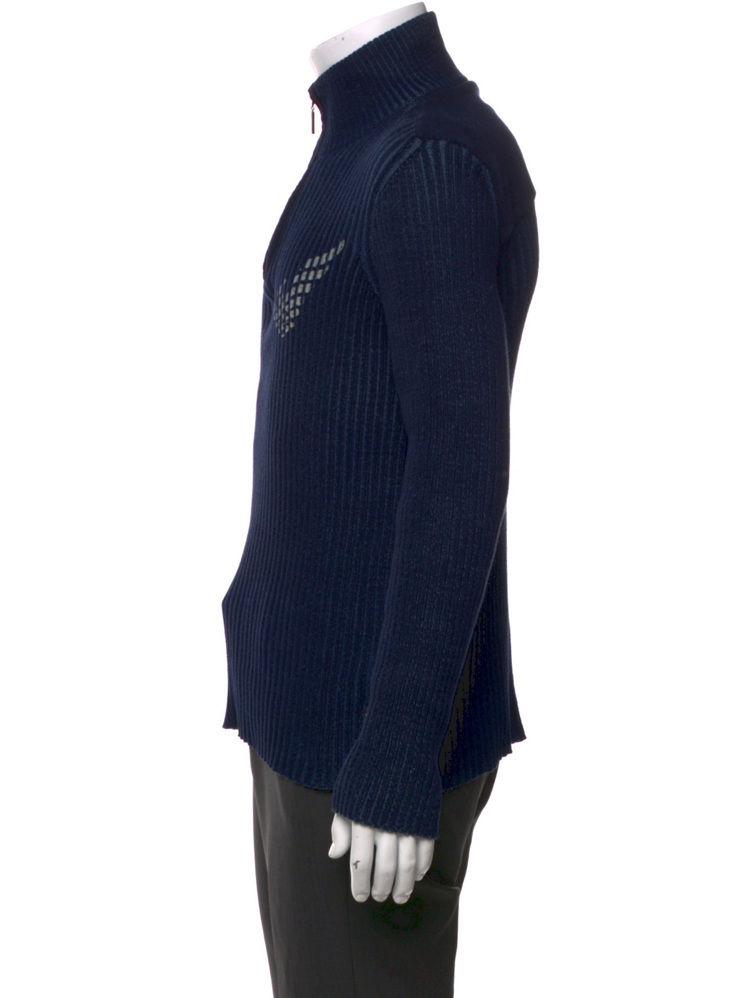 Emporio Armani Mock Neck Long Sleeve Pullover