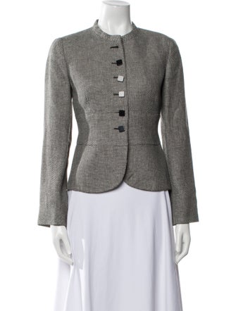 Emporio Armani Linen Tweed Pattern Evening Jacket