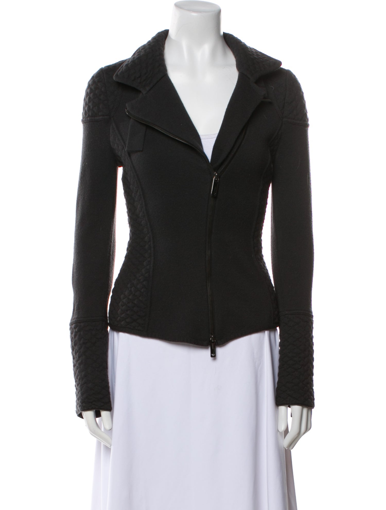Emporio Armani Wool Biker Jacket