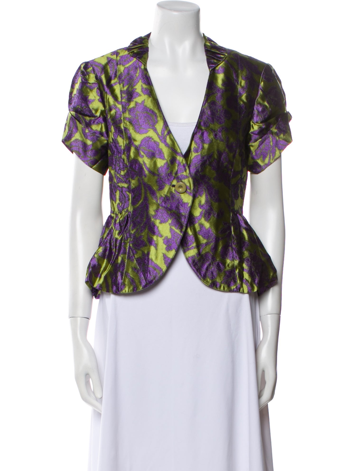 Emporio Armani Silk Printed Evening Jacket