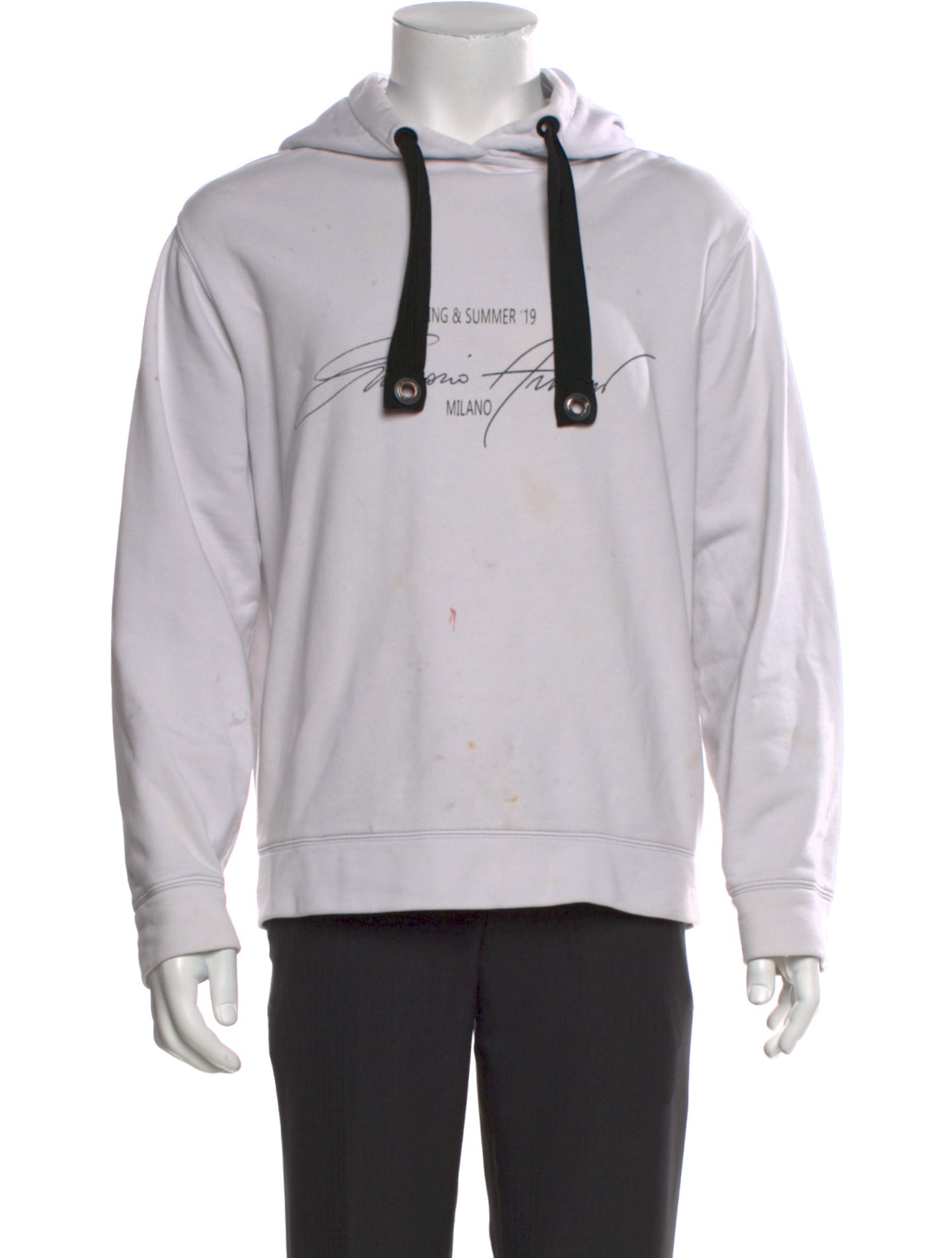 Emporio Armani Graphic Print Crew Neck Hoodie