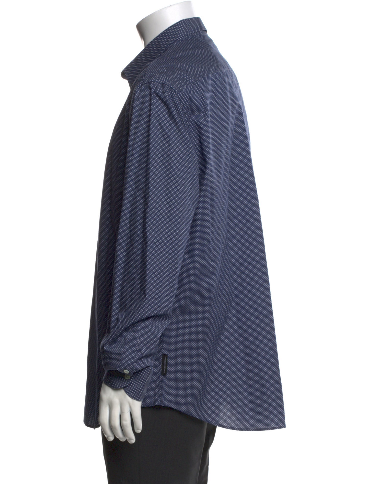 Emporio Armani Printed Long Sleeve Dress Shirt