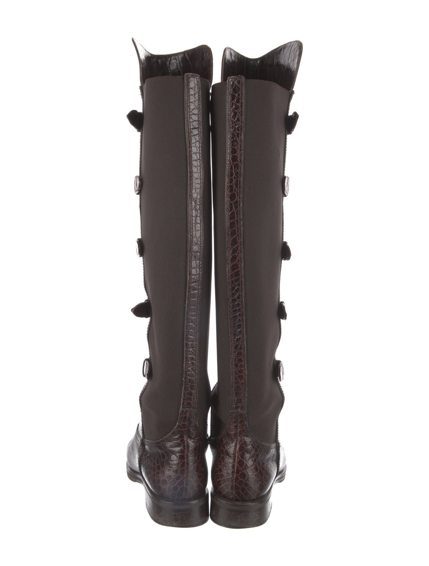 Emporio Armani Leather Riding Boots