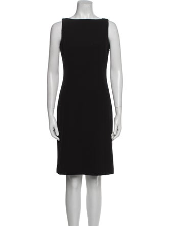 Emporio Armani Bateau Neckline Knee-Length Dress