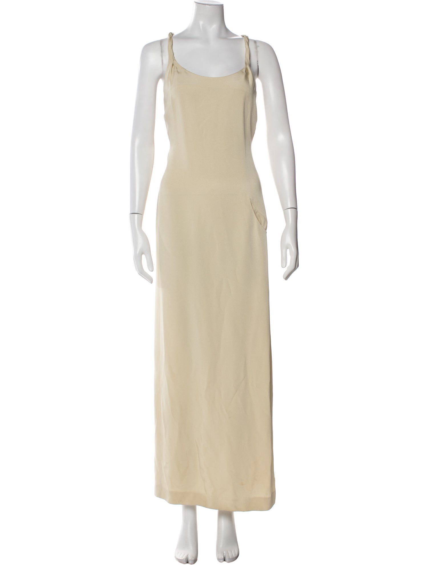 Emporio Armani Scoop Neck Long Dress