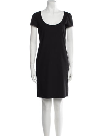 Emporio Armani Scoop Neck Mini Dress