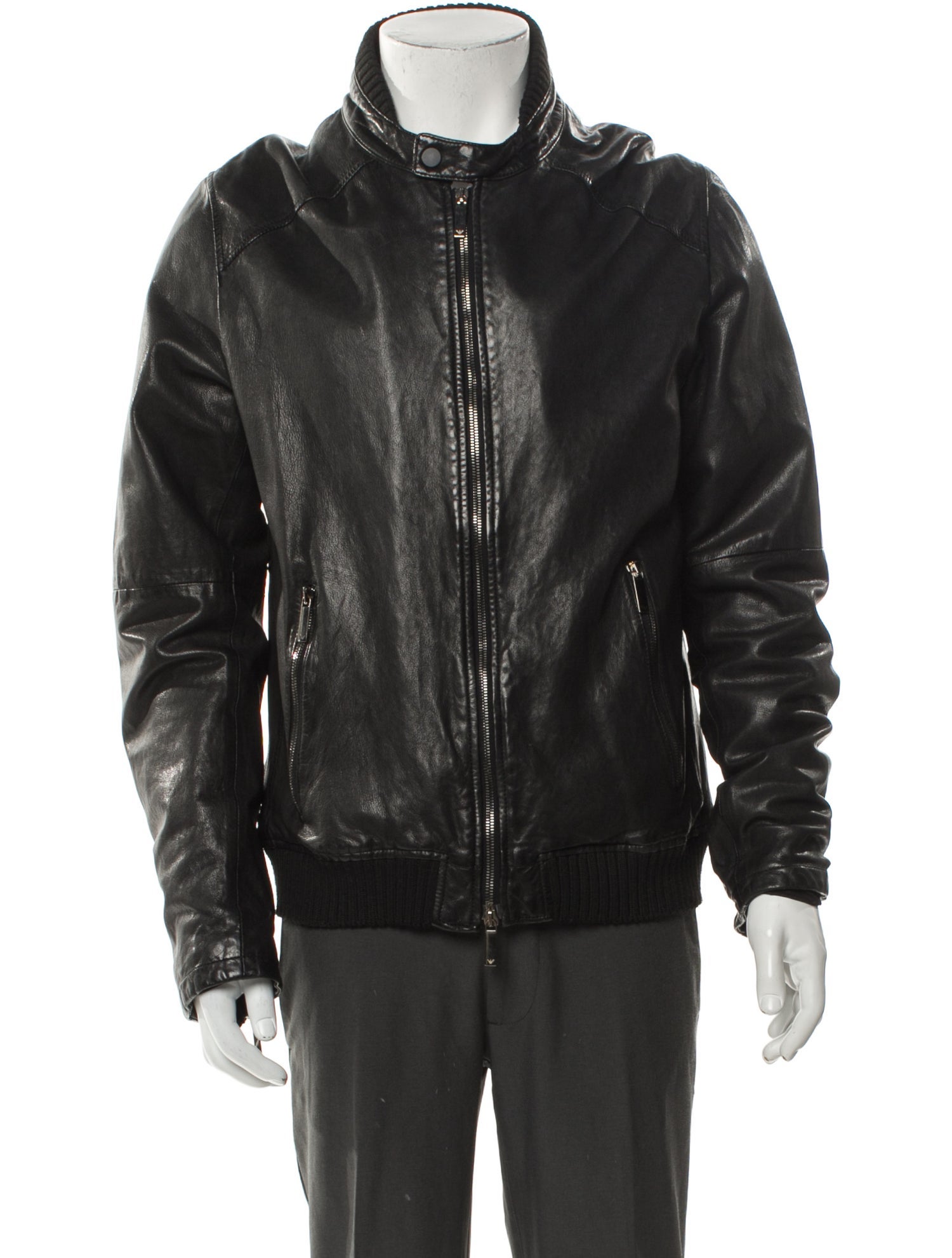 Emporio Armani 2012 Leather Moto Jacket