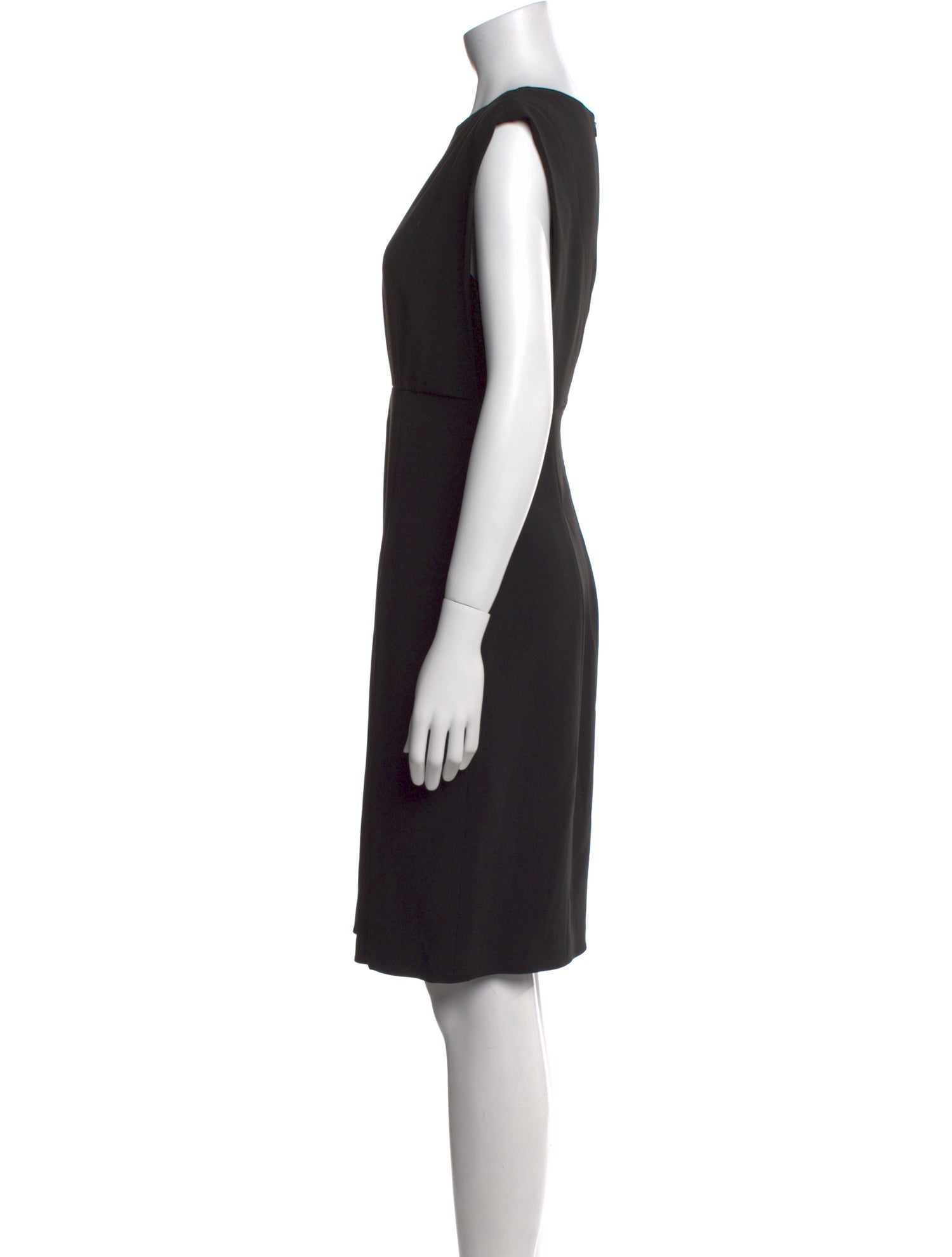 Emporio Armani Square Neckline Knee-Length Dress