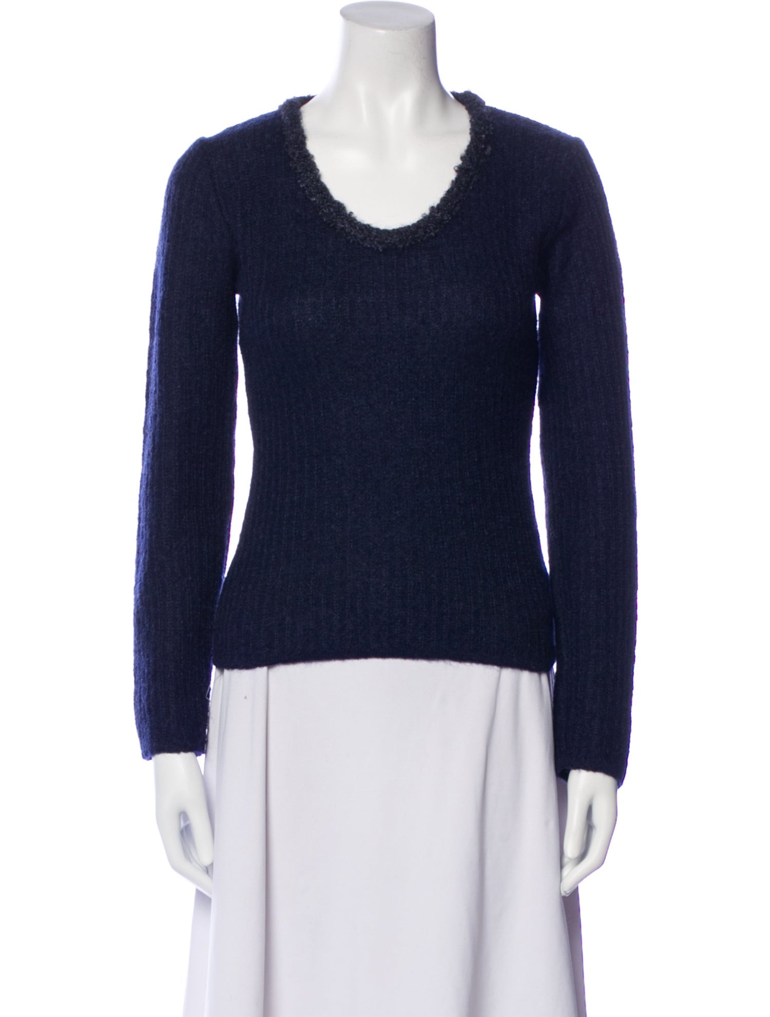 Emporio Armani Merino Wool Scoop Neck Sweater