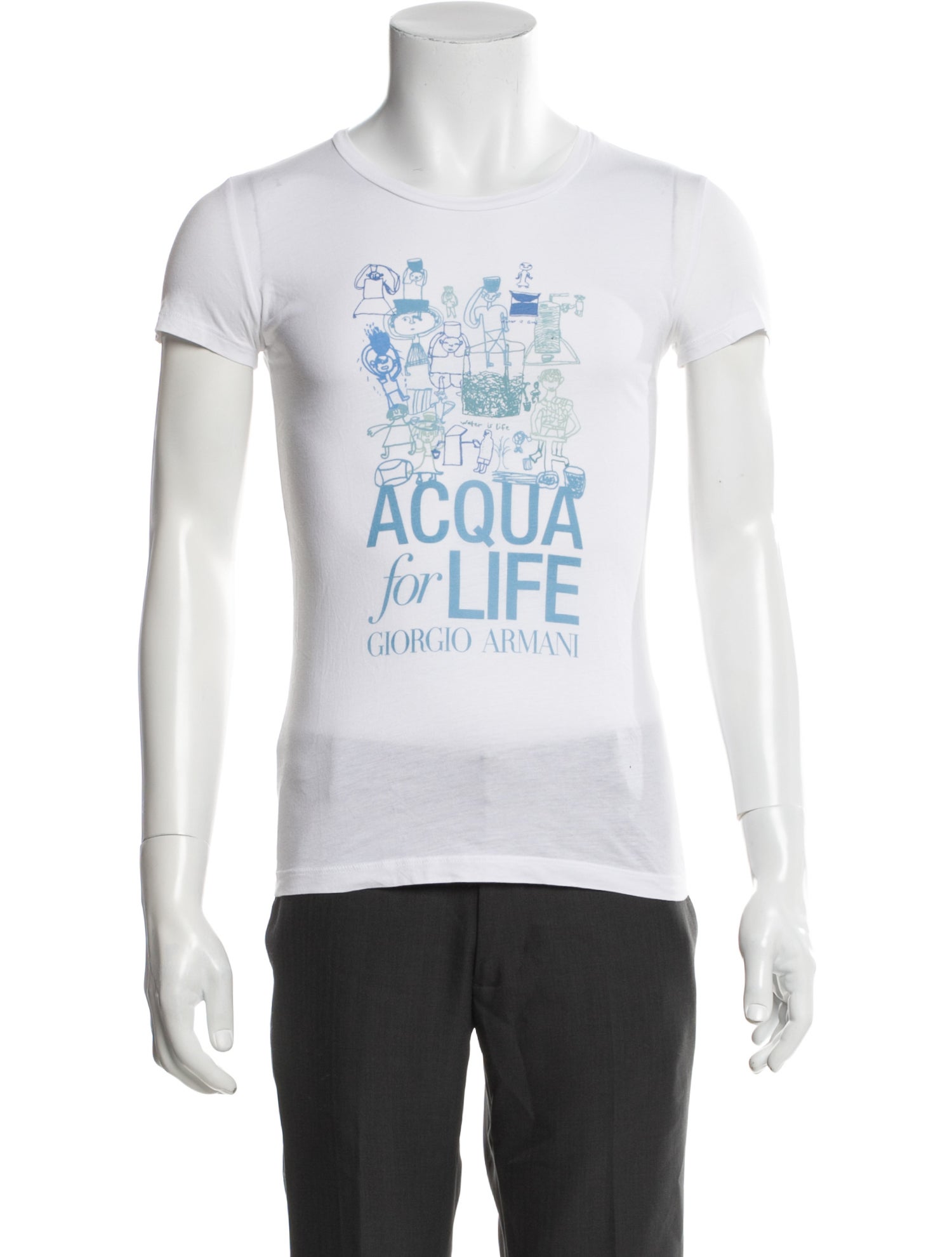 Emporio Armani Graphic Print Crew Neck T-Shirt