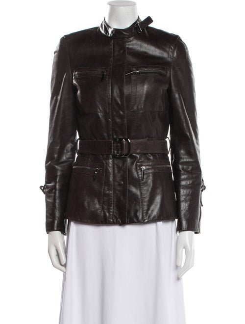 Emporio Armani Leather Biker Jacket