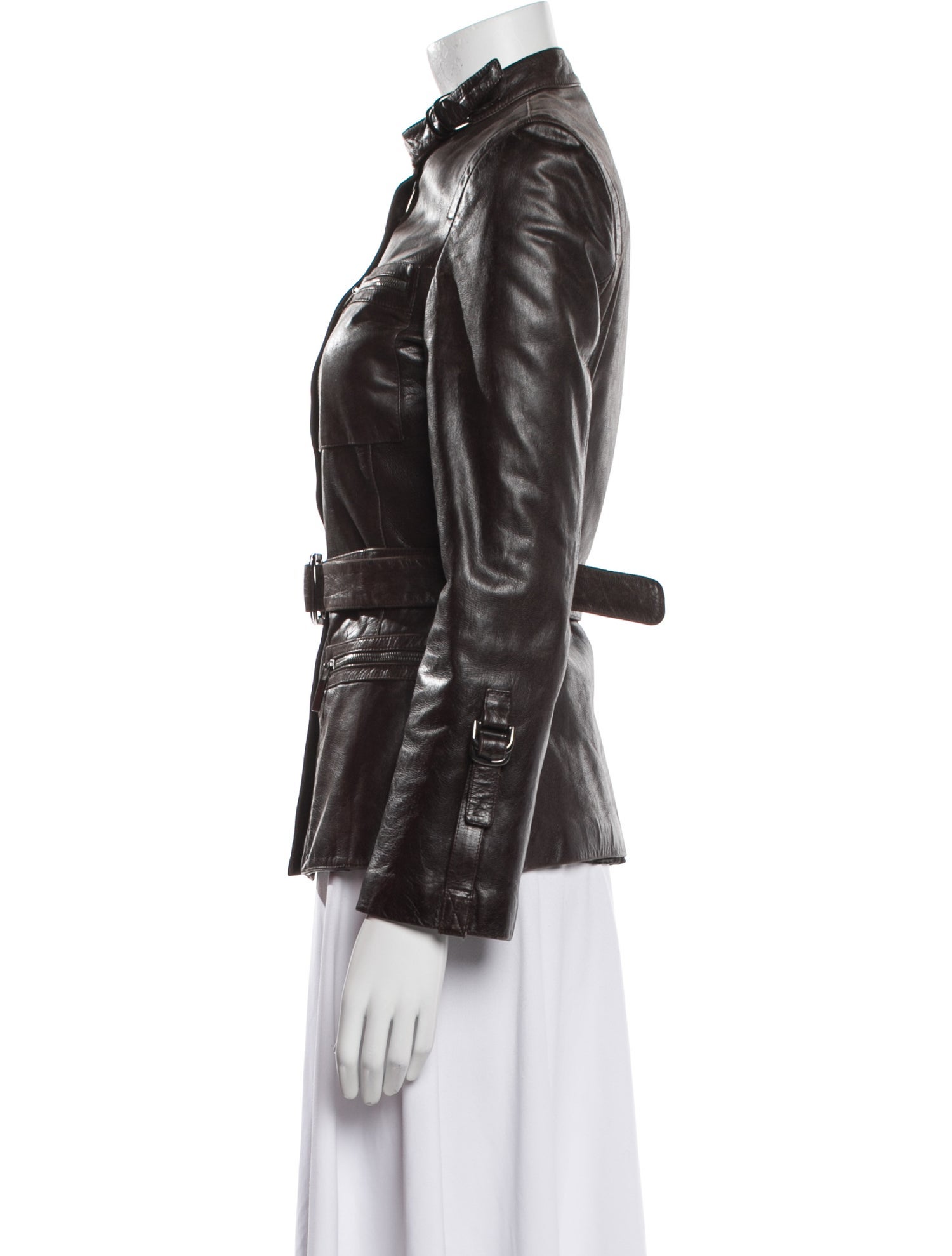 Emporio Armani Leather Biker Jacket