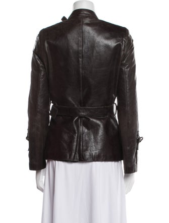 Emporio Armani Leather Biker Jacket
