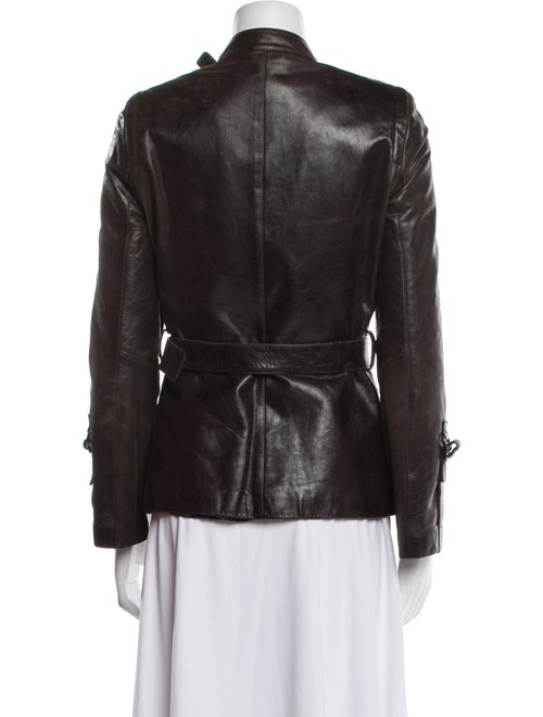 Emporio Armani Leather Biker Jacket