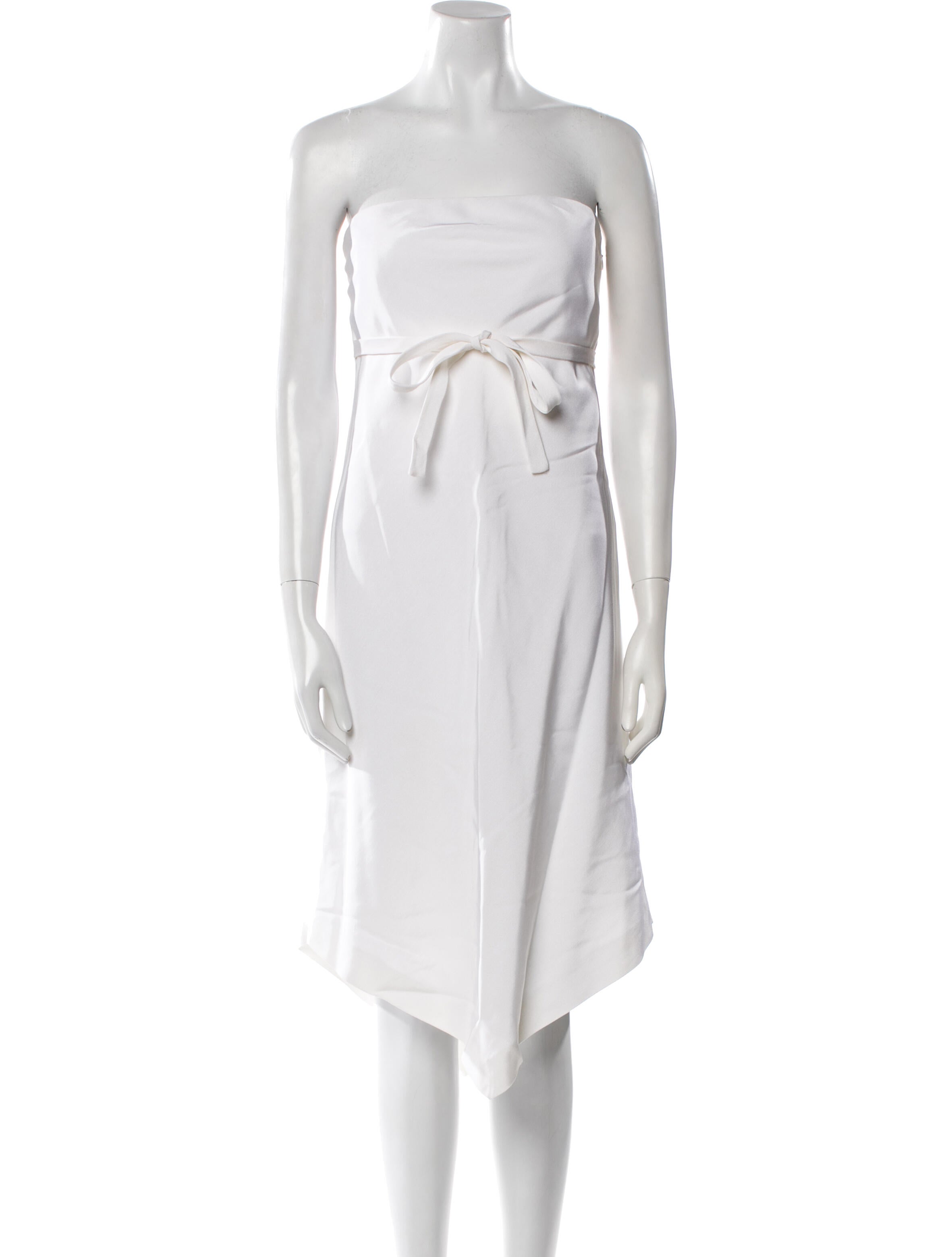 Emporio Armani Strapless Knee-Length Dress