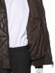 Emporio Armani Lamb Leather Puffer Coat