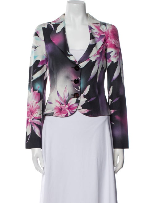 Emporio Armani Silk Floral Print Blazer