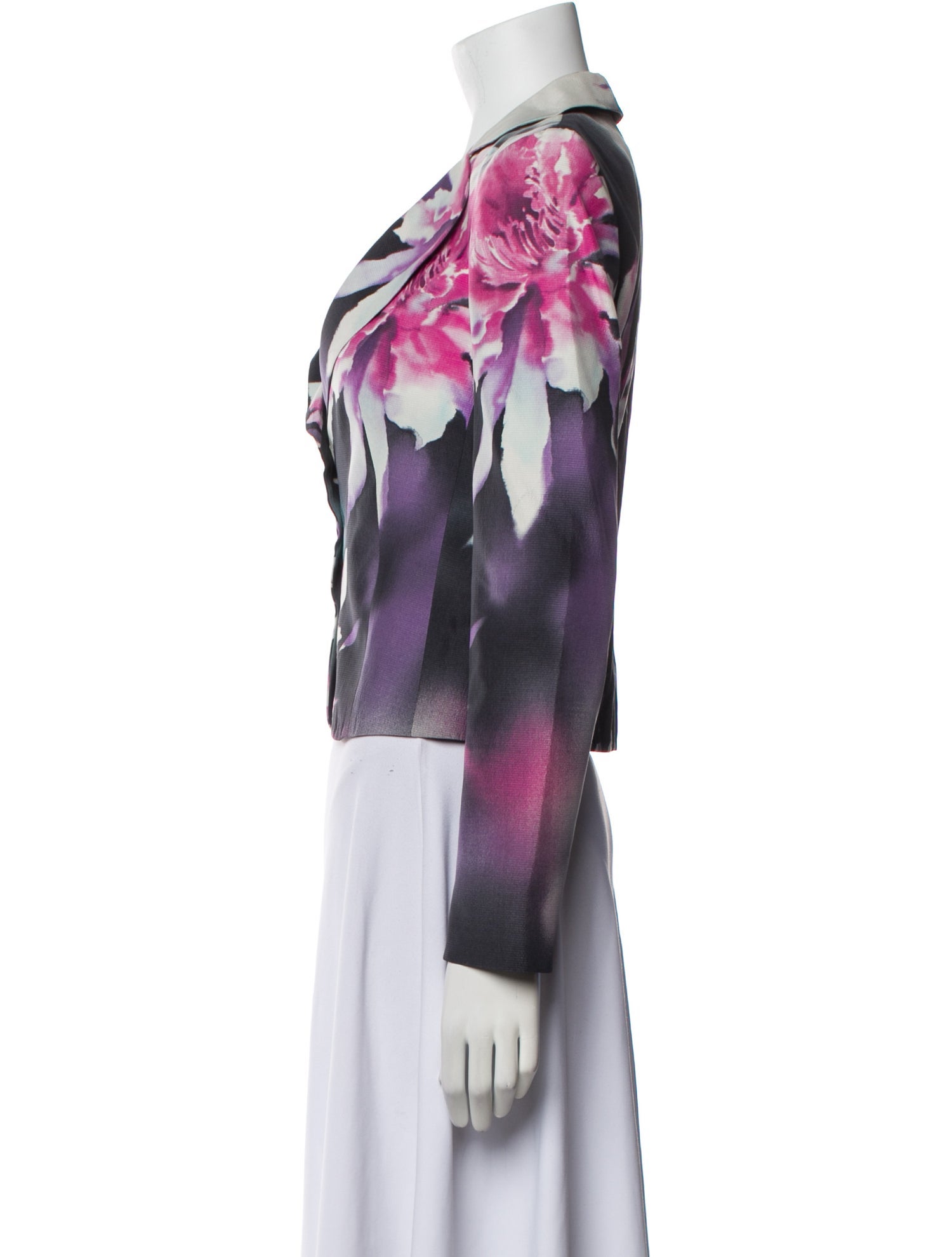 Emporio Armani Silk Floral Print Blazer