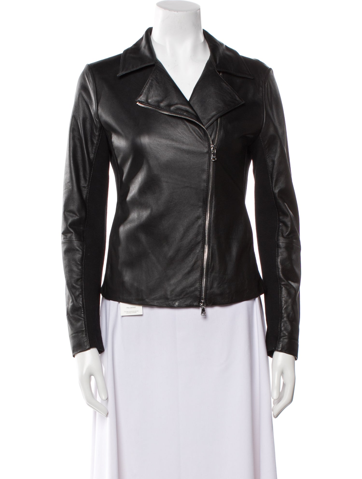 Emporio Armani Lamb Leather Biker Jacket