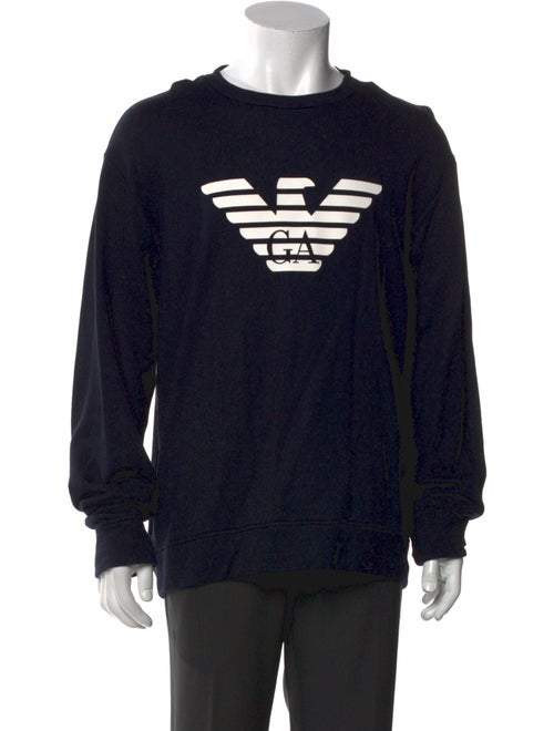 Emporio Armani Graphic Print Crew Neck Pullover