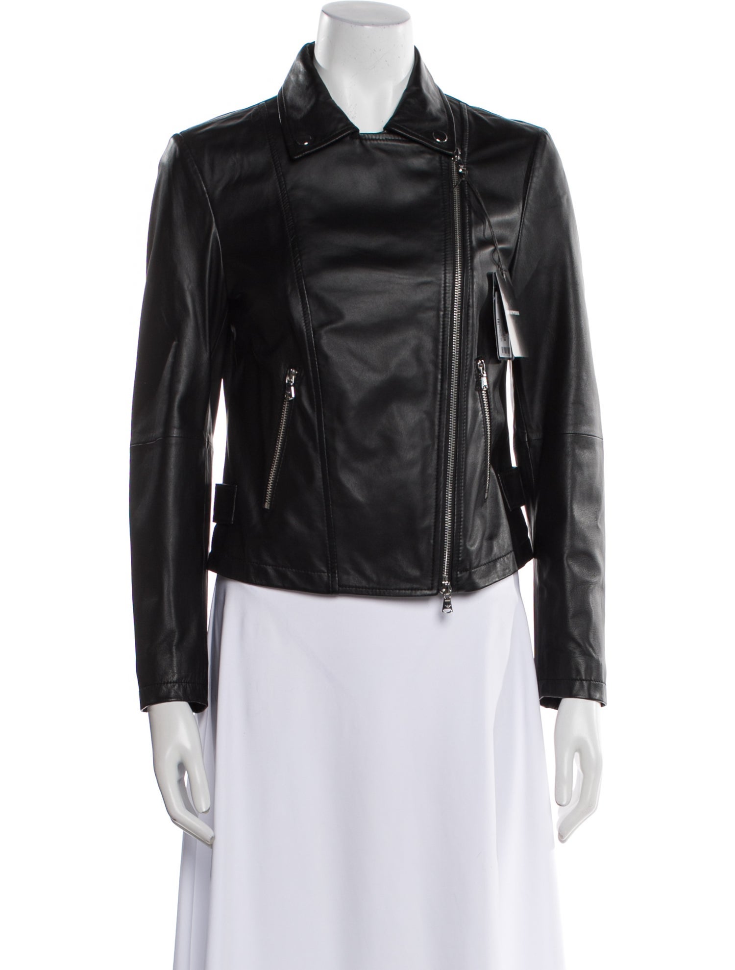 Emporio Armani Lamb Leather Biker Jacket