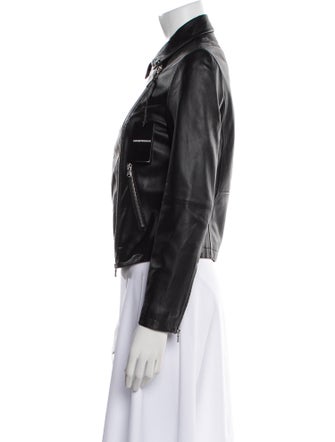 Emporio Armani Lamb Leather Biker Jacket