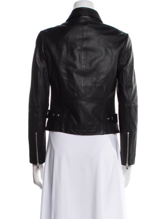 Emporio Armani Lamb Leather Biker Jacket