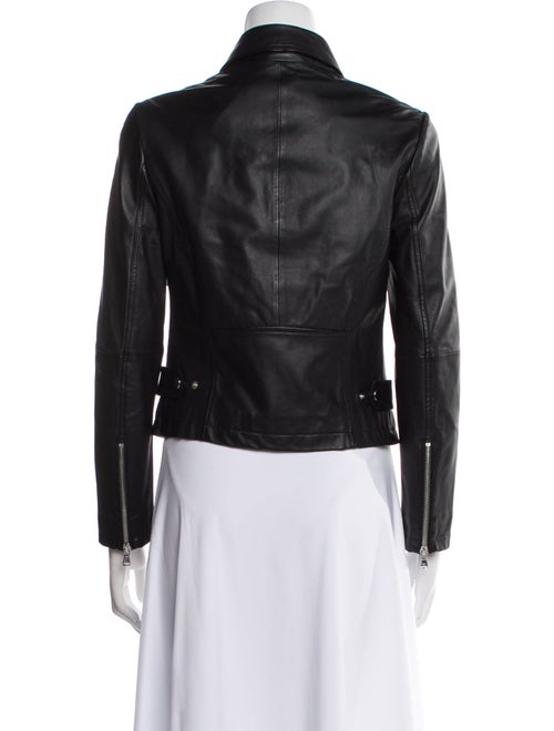 Emporio Armani Lamb Leather Biker Jacket