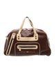 Emporio Armani Leather Weekender Bag