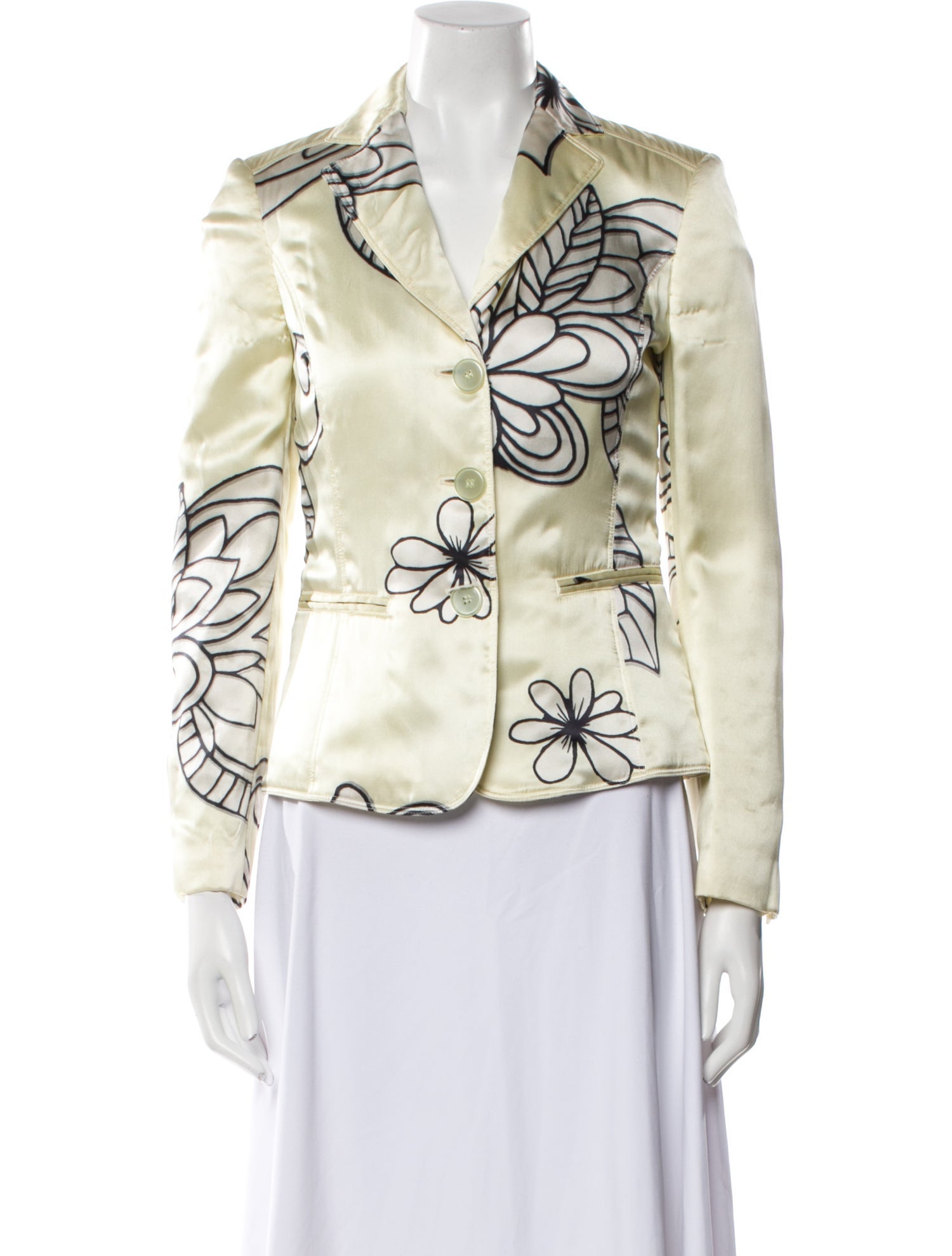 Emporio Armani Silk Printed Blazer