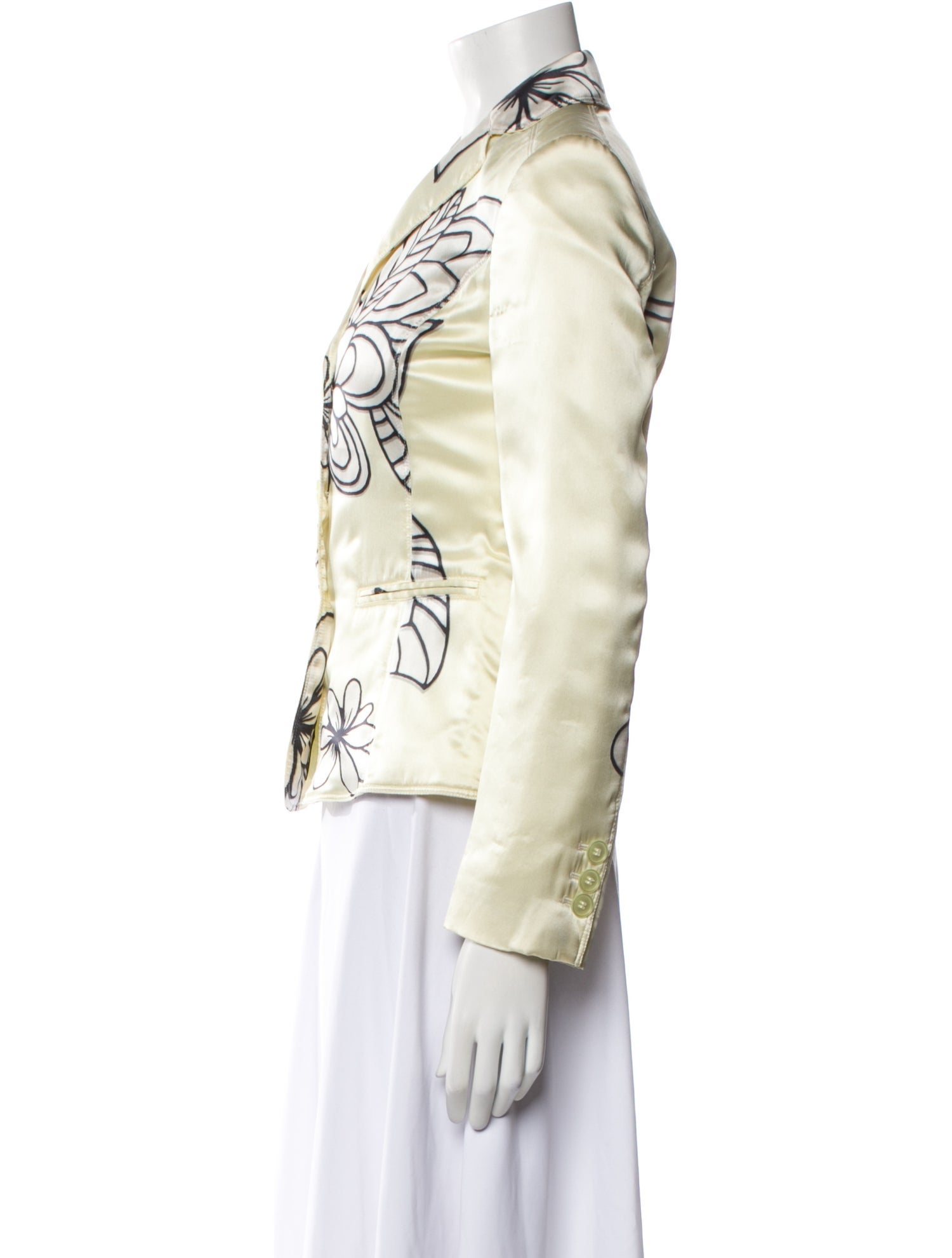 Emporio Armani Silk Printed Blazer