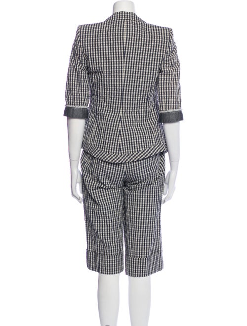 Emporio Armani Plaid Print Short Set