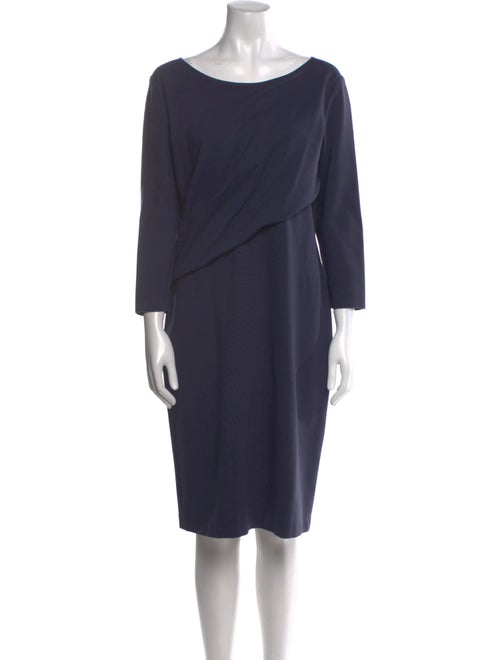 Emporio Armani Bateau Neckline Knee-Length Dress
