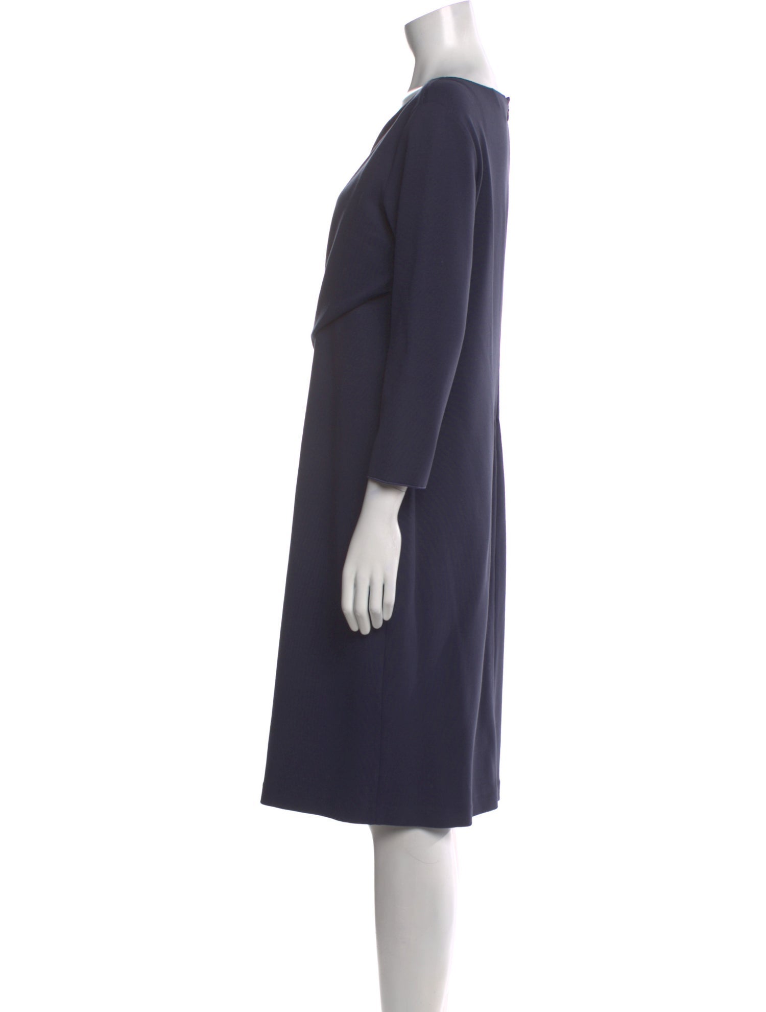 Emporio Armani Bateau Neckline Knee-Length Dress