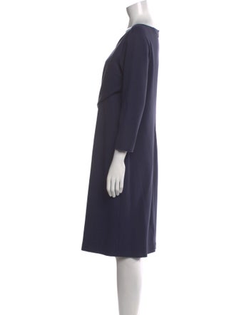 Emporio Armani Bateau Neckline Knee-Length Dress