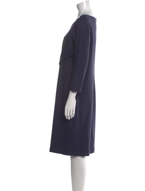 Emporio Armani Bateau Neckline Knee-Length Dress