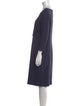 Emporio Armani Bateau Neckline Knee-Length Dress
