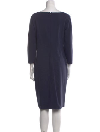 Emporio Armani Bateau Neckline Knee-Length Dress