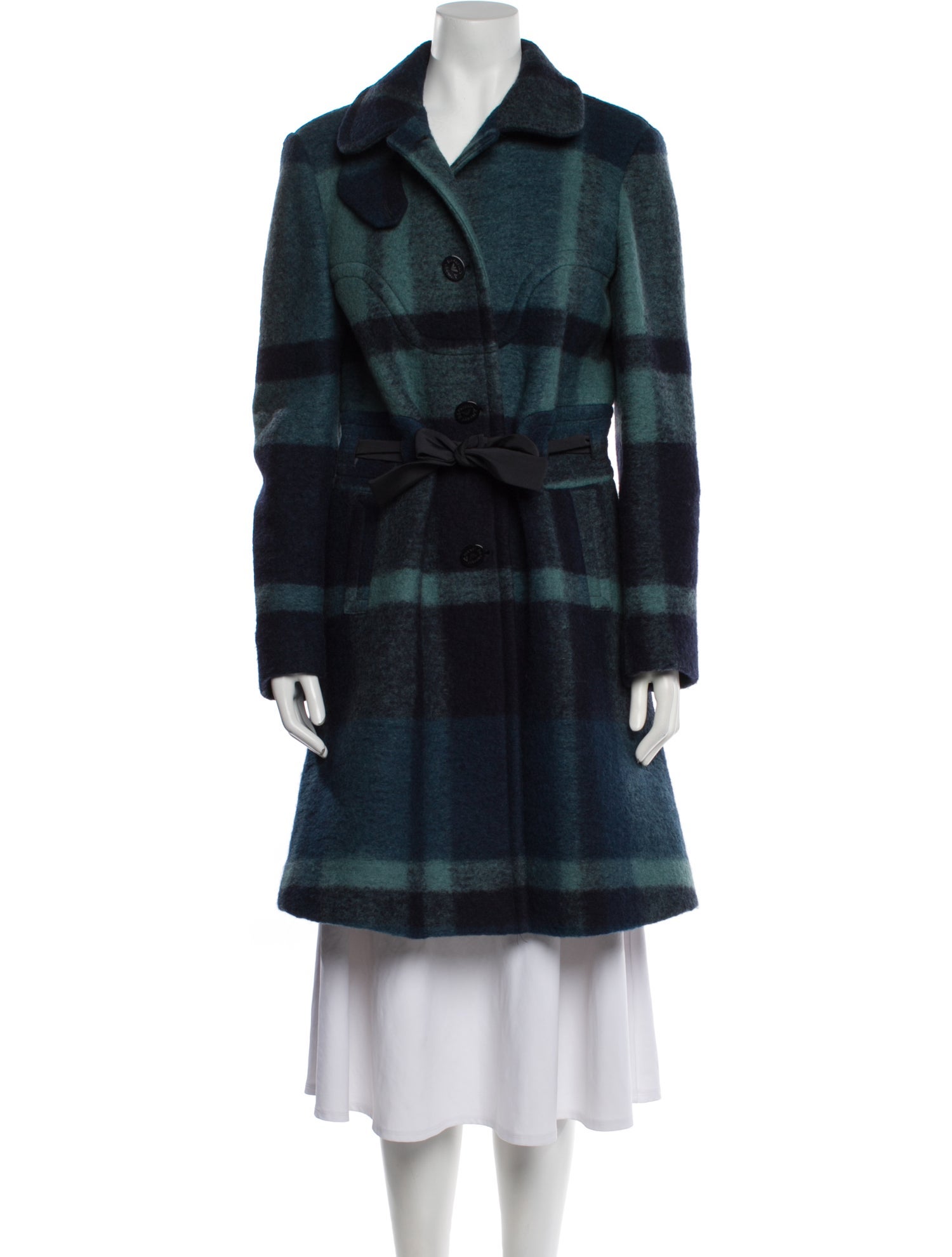 Emporio Armani Wool Plaid Print Jacket