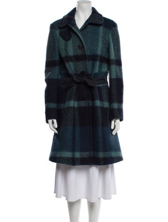 Emporio Armani Wool Plaid Print Jacket