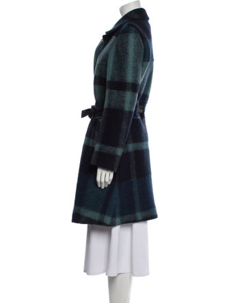 Emporio Armani Wool Plaid Print Jacket