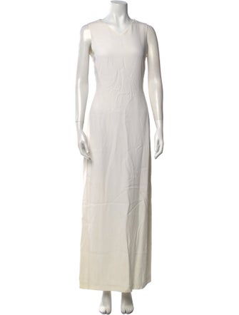 Emporio Armani V-Neck Long Dress