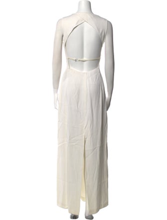 Emporio Armani V-Neck Long Dress