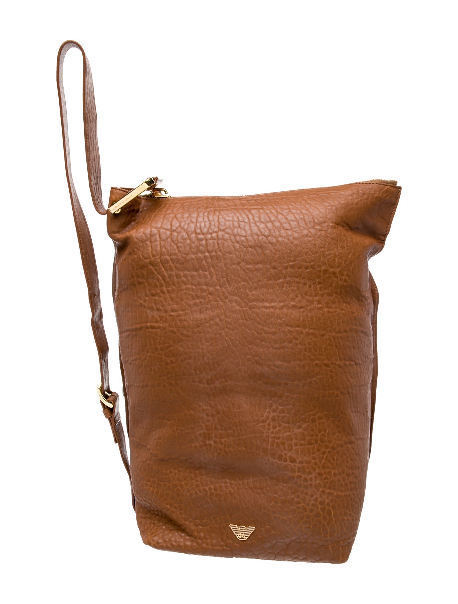 Emporio Armani Leather Messenger Bag