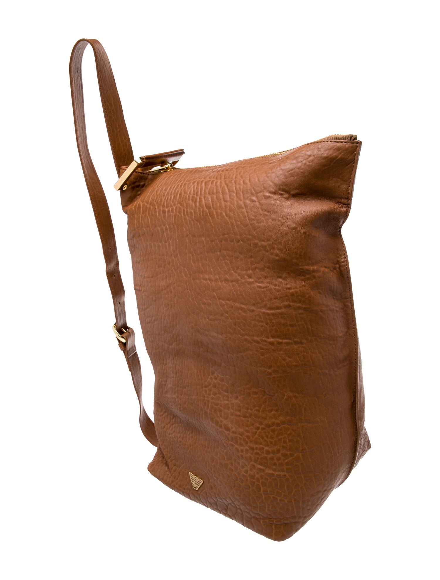 Emporio Armani Leather Messenger Bag