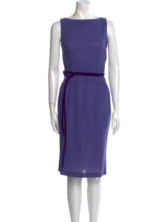 Emporio Armani Virgin Wool Knee-Length Dress