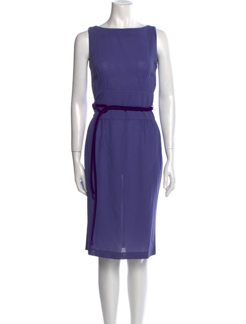 Emporio Armani Virgin Wool Knee-Length Dress