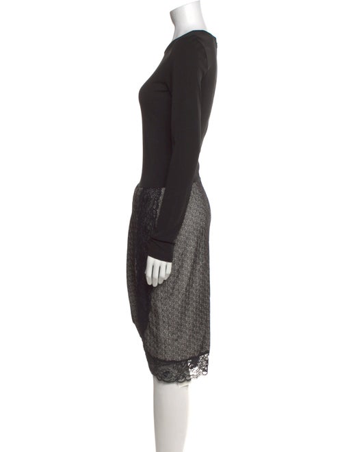 Emporio Armani Crew Neck Midi Length Dress