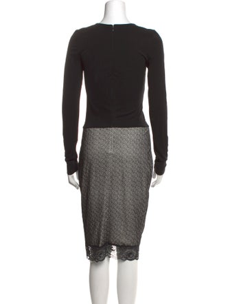 Emporio Armani Crew Neck Midi Length Dress