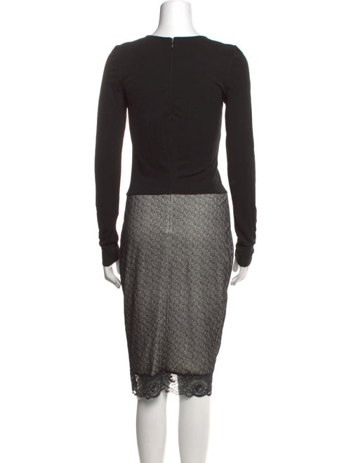Emporio Armani Crew Neck Midi Length Dress